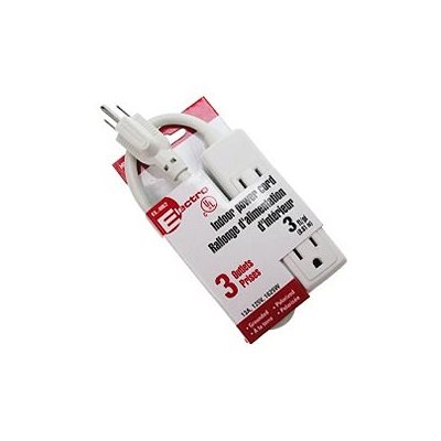 (12) Rallonge d'alimentation intérieur 3 prises, cordon 3 (12) Rallonge d'alimentation intérieur 3 prises, cordon 3