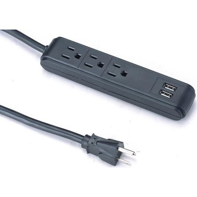(5) BARRE D'ALIMENTATION 3 PRISE, 2 USB, 3 PIEDS (5) BARRE D'ALIMENTATION 3 PRISE, 2 USB, 3 PIEDS