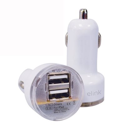 (12) CAR-3905 DUAL PORT USB CAR CHARGER (12) CAR-3905 DUAL PORT USB CAR CHARGER