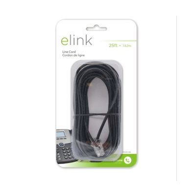 CORDON DE LIGNE TÉLÉPHONIQUE 25pi. CORDON DE LIGNE TÉLÉPHONIQUE 25pi.